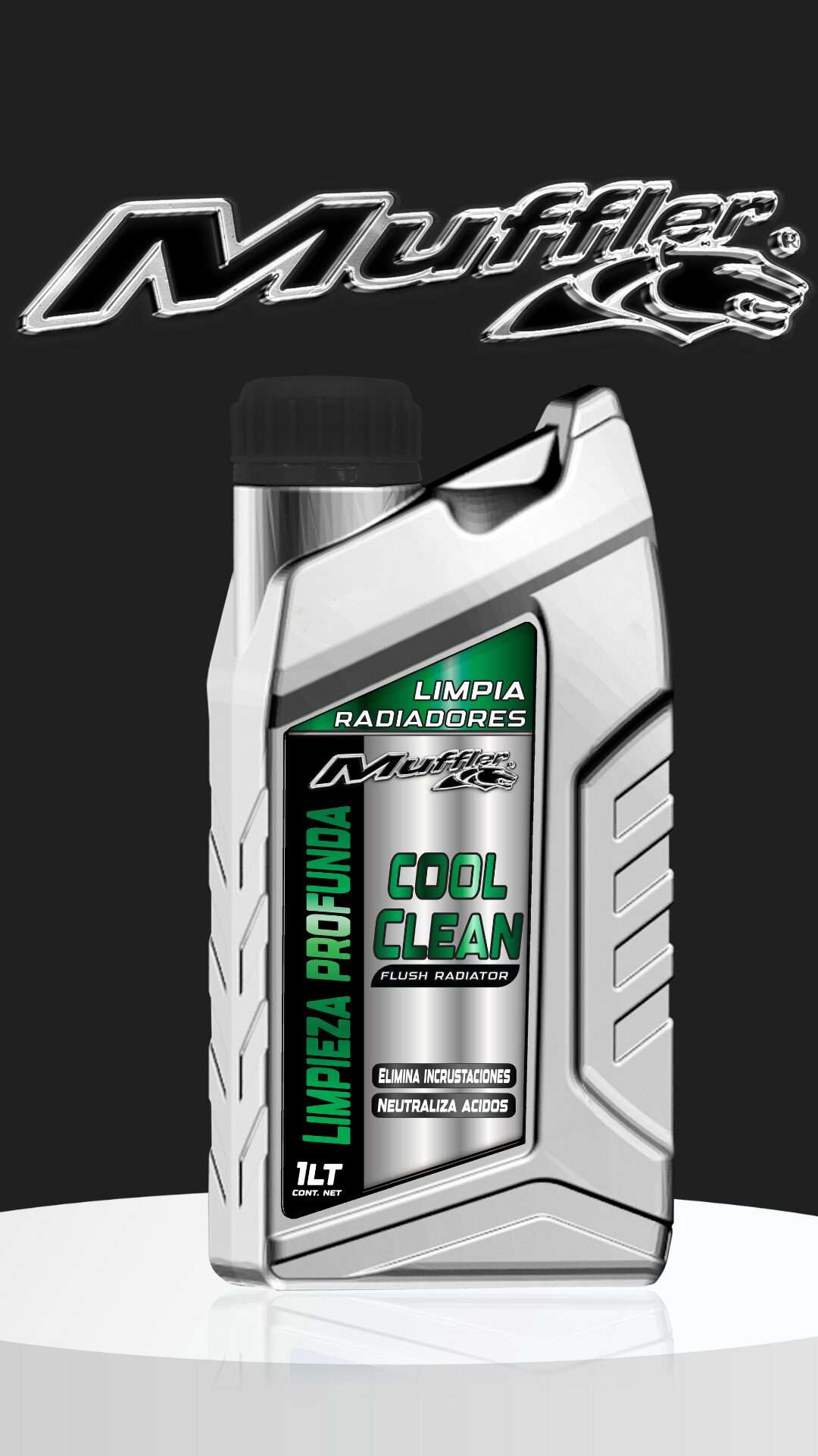 Producto Cool Clean. Muffler